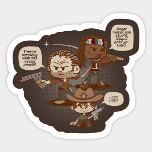 Talking Heads: Rick Carl Michonne Sticker